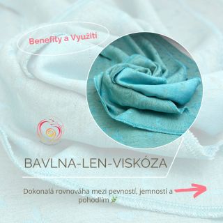 Třetím zavinovacím šátkem z naší dílny je šátek bavlno-lněný s příměsi viskózy ✨↩️ 🌿 Dokonalá rovnováha mezi pevností,...