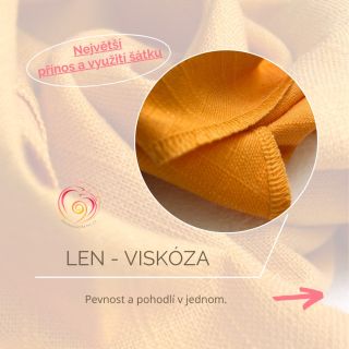 Představuji vám náš šestý šátek, který spojuje přirozenou krásu lnu a jemnost viskózy.🌿 🌺 Zavinovací šátek lněný s...